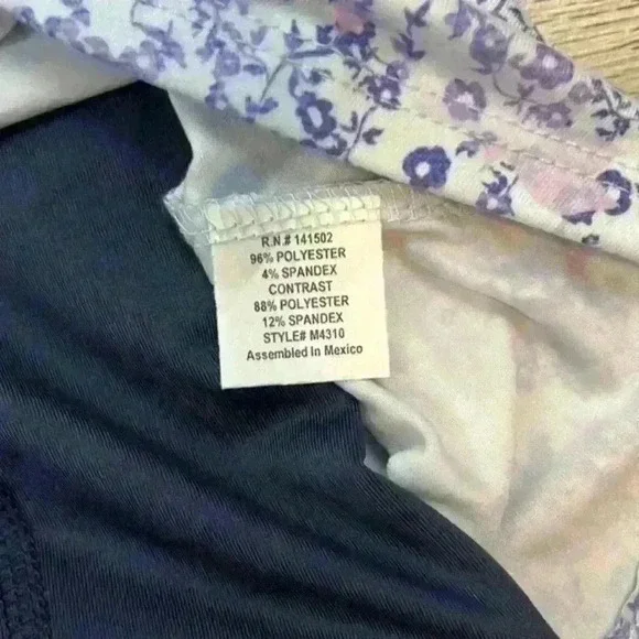 EVCR Purple Floral Tennis Bodysuit Dress NWT - Picture 7 of 7